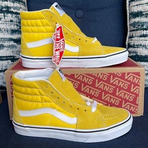 COPY - Vans Sk8-Hi Cyber Yellow / True White WMNS